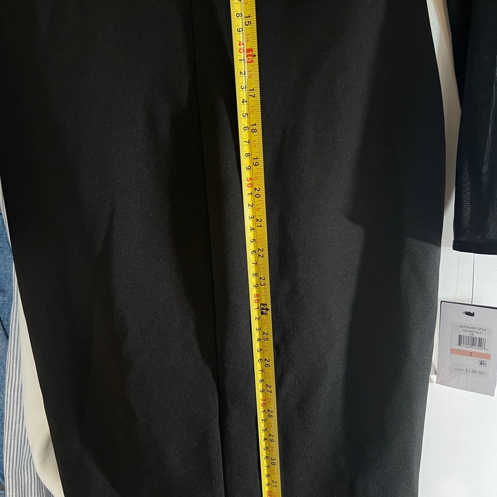 DKNY Black Long Sleeve Twist Dress - Picture 7 of 11